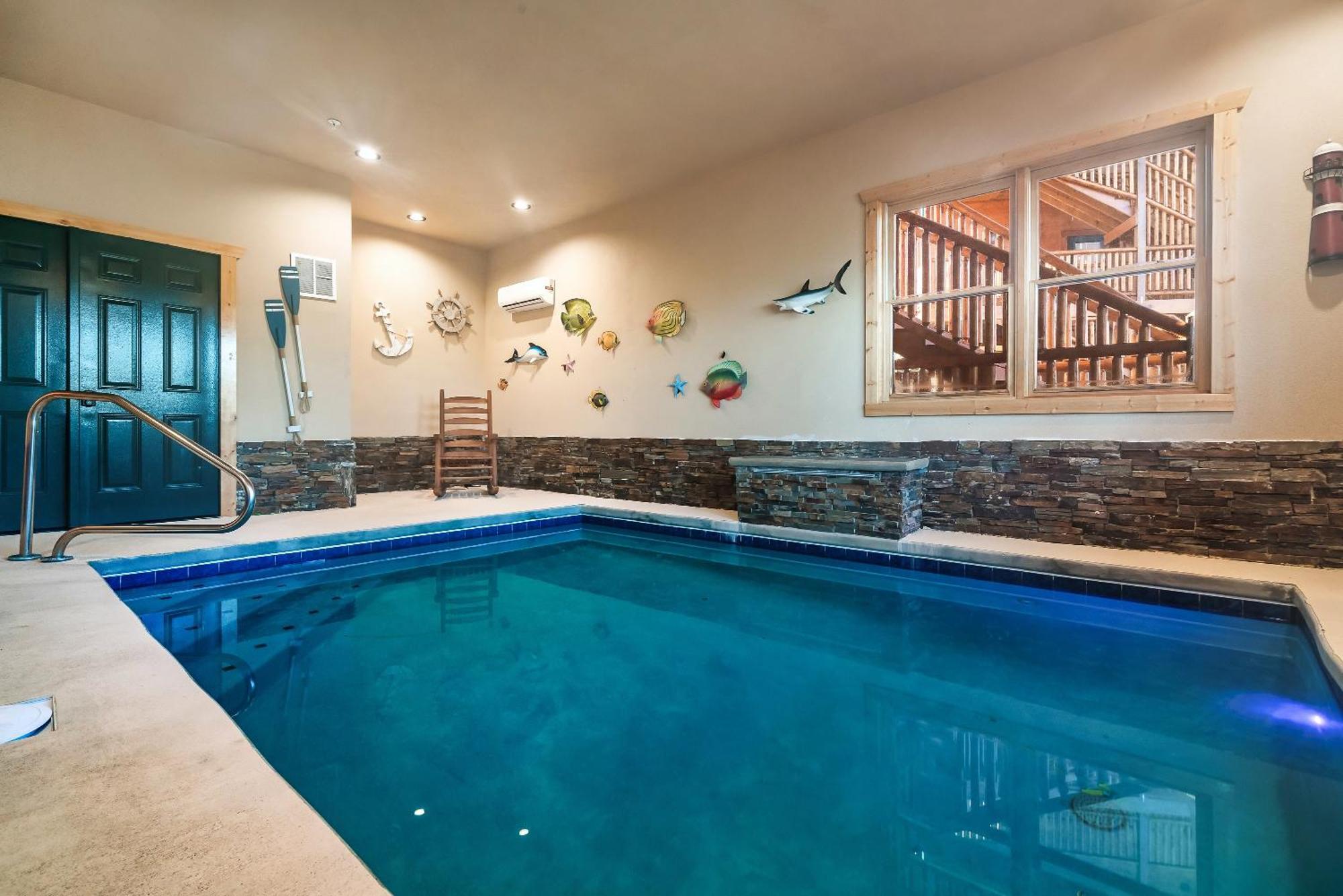 גטלינבורג Full Equipped Cabin With A Pool And Game Room Smokies Views מראה חיצוני תמונה