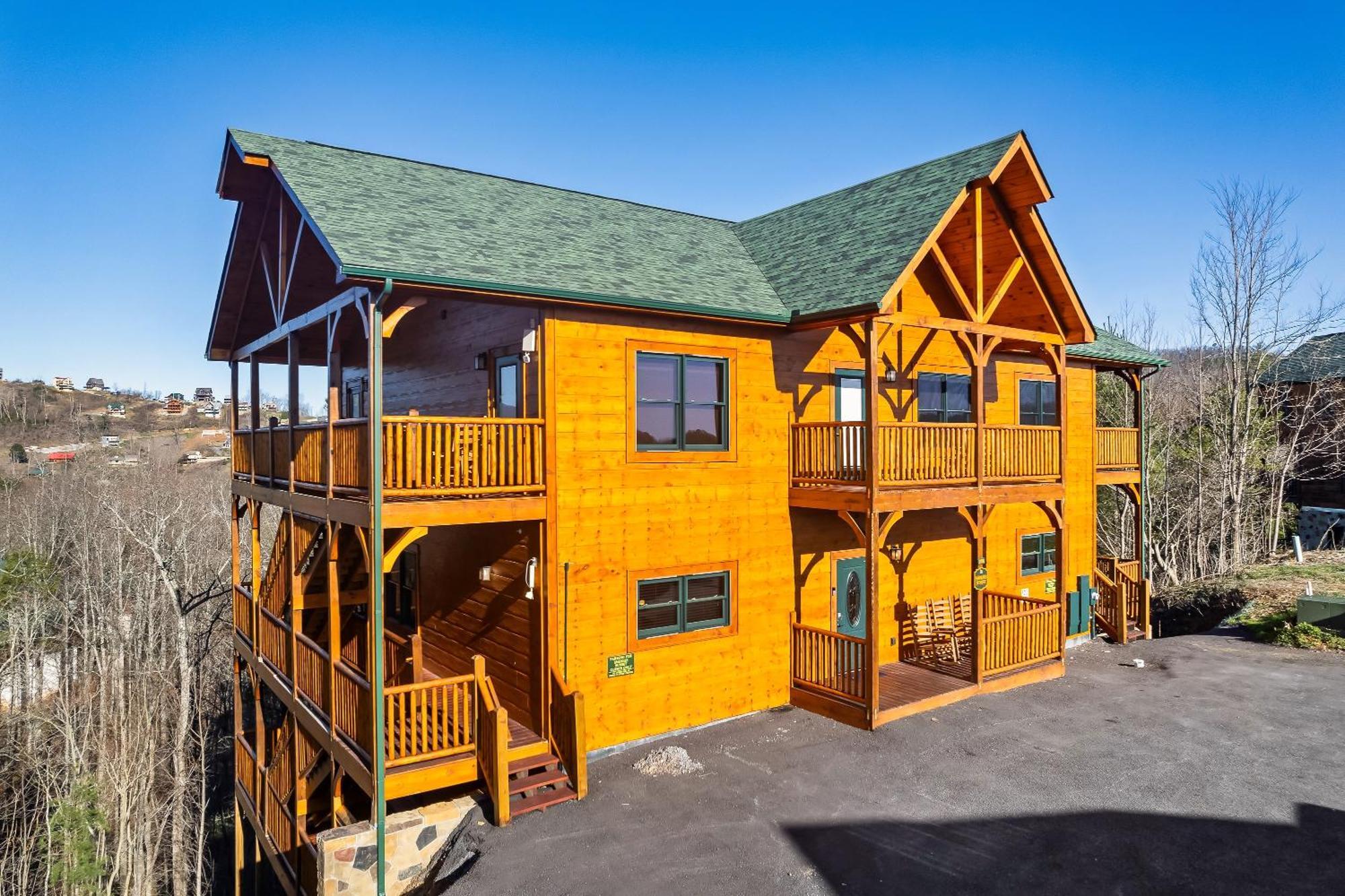 גטלינבורג Full Equipped Cabin With A Pool And Game Room Smokies Views מראה חיצוני תמונה