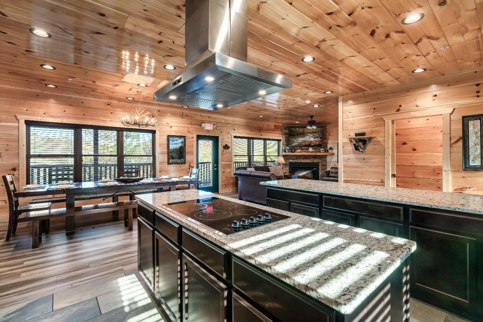 גטלינבורג Full Equipped Cabin With A Pool And Game Room Smokies Views מראה חיצוני תמונה